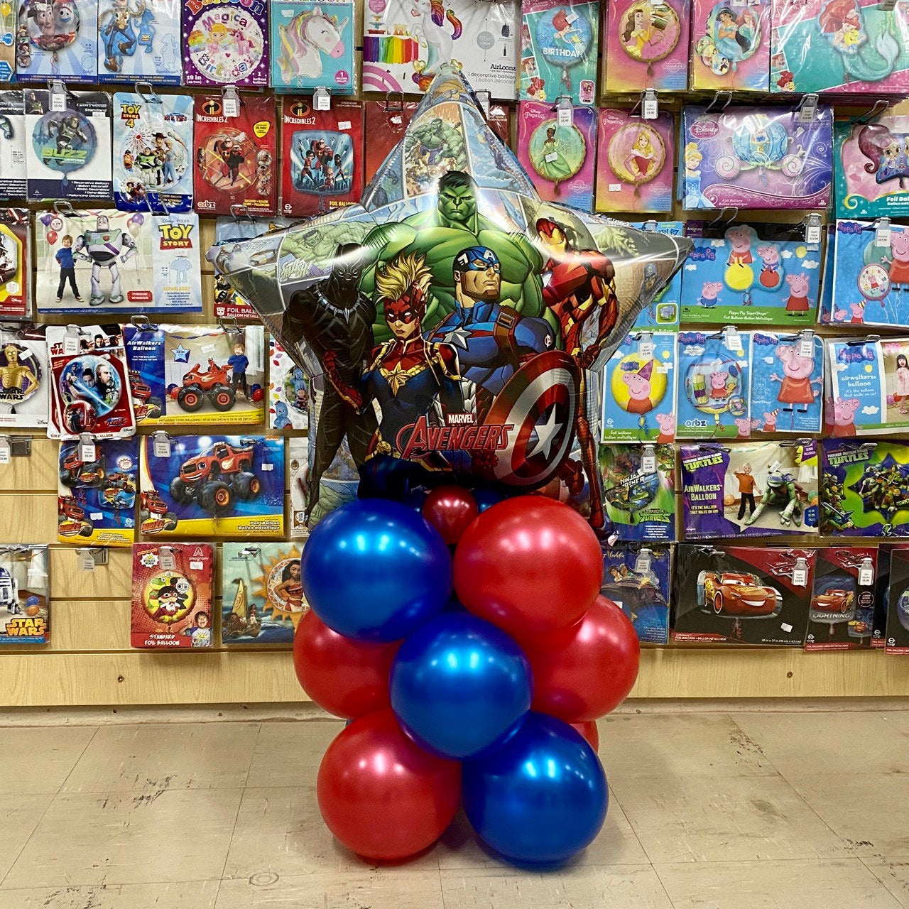 Anagram Marvel Avengers Powers Unite Balloon Bouquet – 5 Folienballons, Ungefüllt, Mit Selbstschließendem Ventil